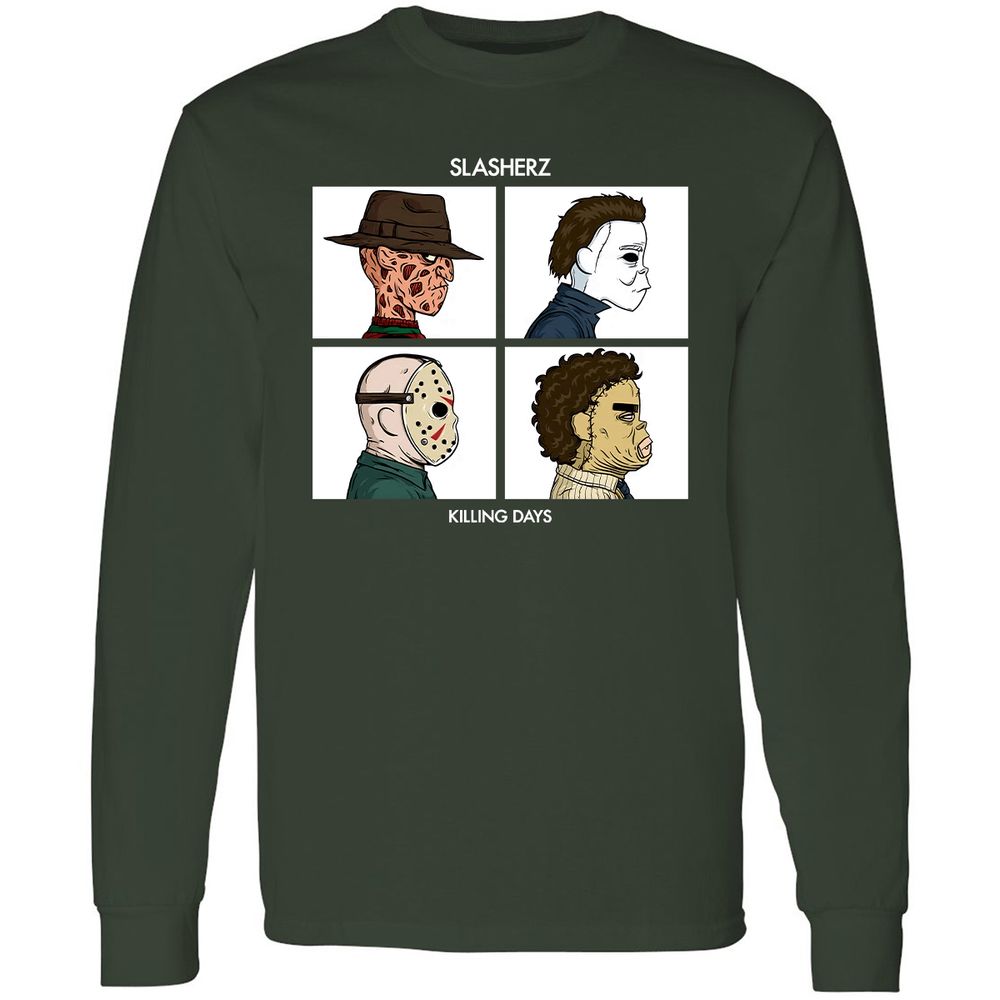 Long Sleeve T-Shirt - W7QWTZL2 - Forest Green - 4