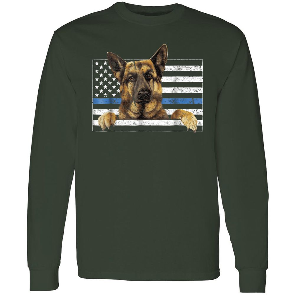 Long Sleeve T-Shirt - 7QEP6SCA - Forest Green - 4