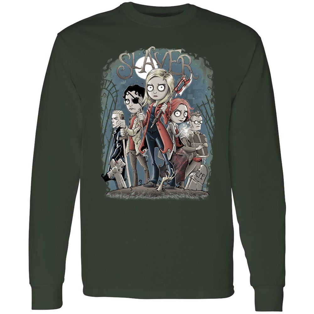 Long Sleeve T-Shirt - 6CUDQMPZ - Forest Green - 4