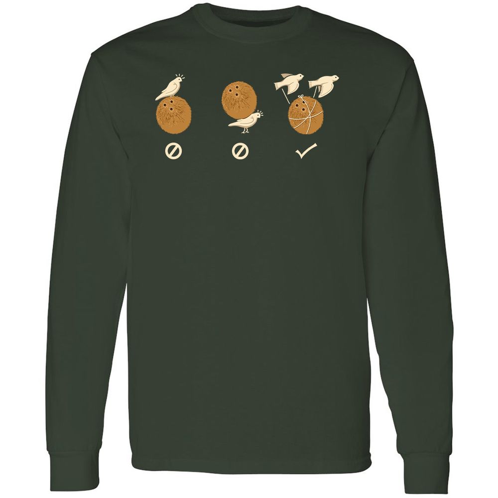 Long Sleeve T-Shirt - 2JYQTQAY - Forest Green - 4