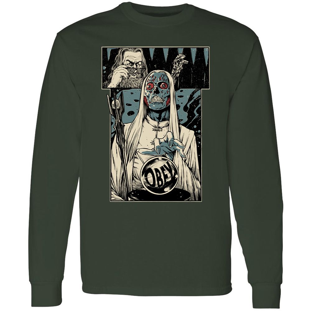 Long Sleeve T-Shirt - A7UUZTL2 - Forest Green - 4