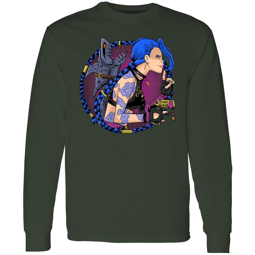 Long Sleeve T-Shirt - G7D679T3 - Forest Green - 4