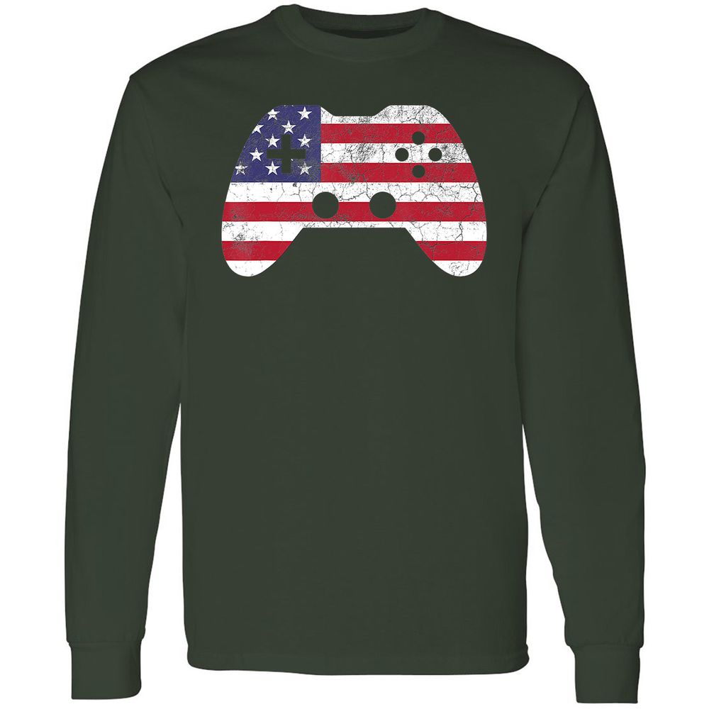 Long Sleeve T-Shirt - E6V3TYSQ - Forest Green - 4