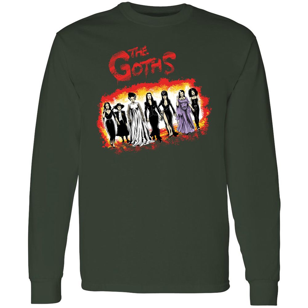 Long Sleeve T-Shirt - 96E5T8XY - Forest Green - 4