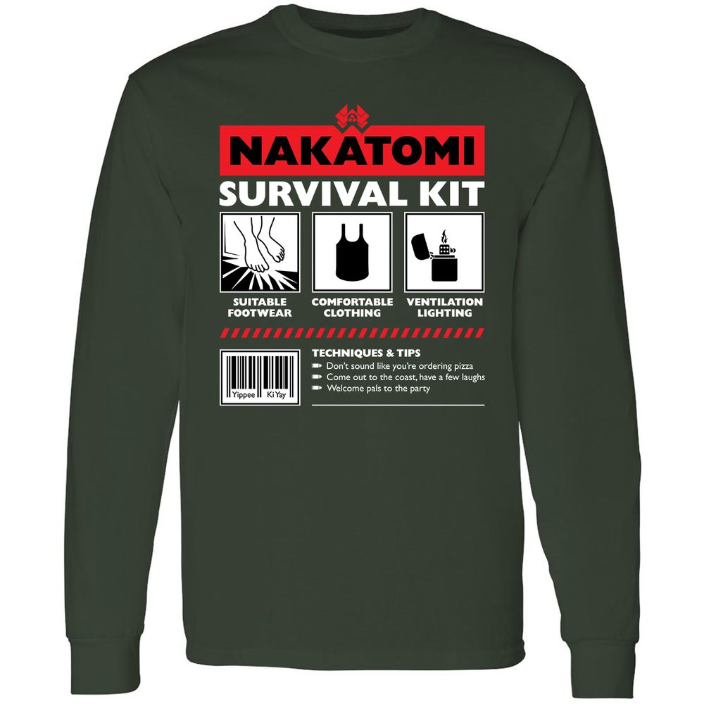 Long Sleeve T-Shirt - SKBS9EKK - Forest Green - 4