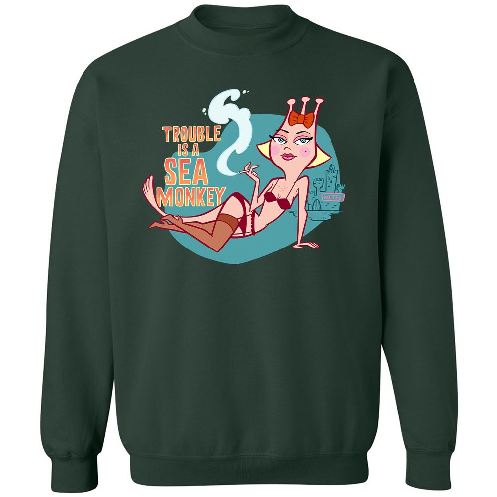 Classic Unisex Sweatshirt - 6X2RYR7D - Forest Green - 4