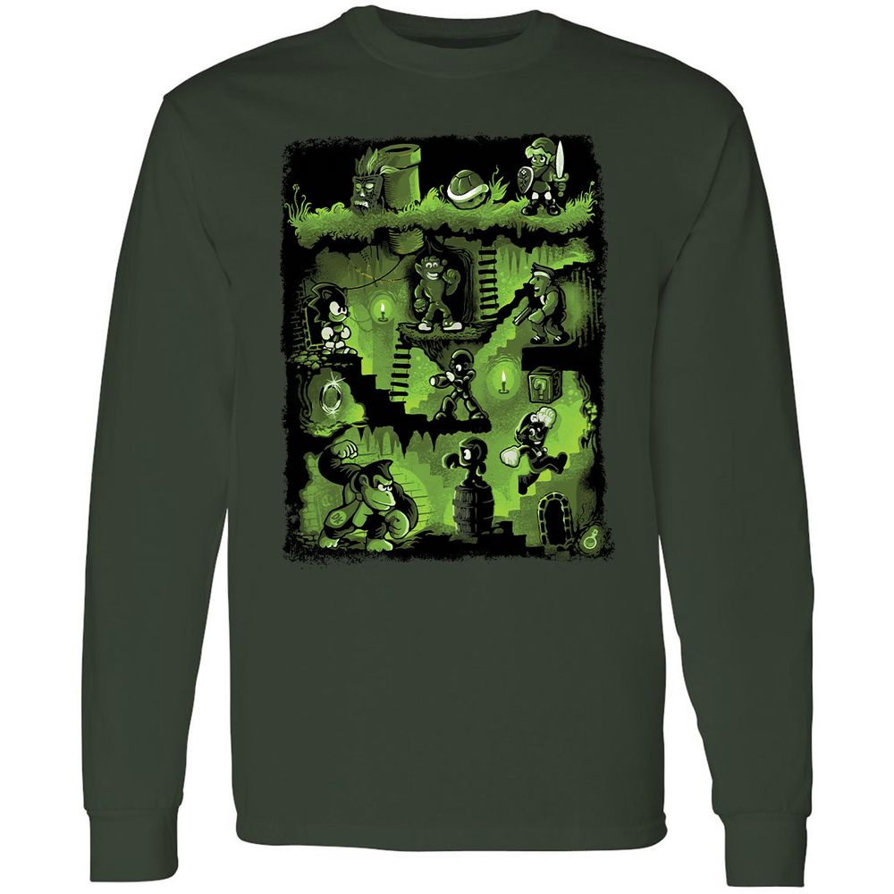 Long Sleeve T-Shirt - 2PY8ZN9R - Forest Green - 4
