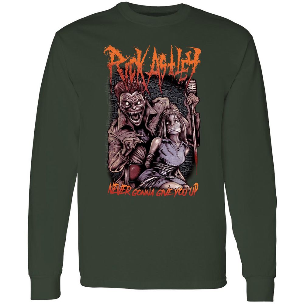 Long Sleeve T-Shirt - 4XHQL4G7 - Forest Green - 4