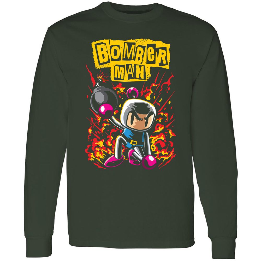 Long Sleeve T-Shirt - CCBU8Q78 - Forest Green - 4