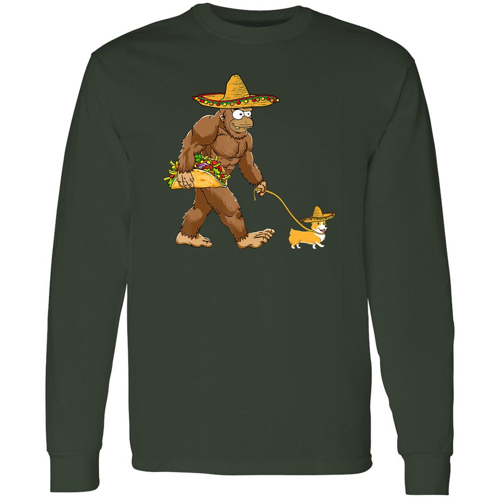 Long Sleeve T-Shirt - 978C7HHT - Forest Green - 4