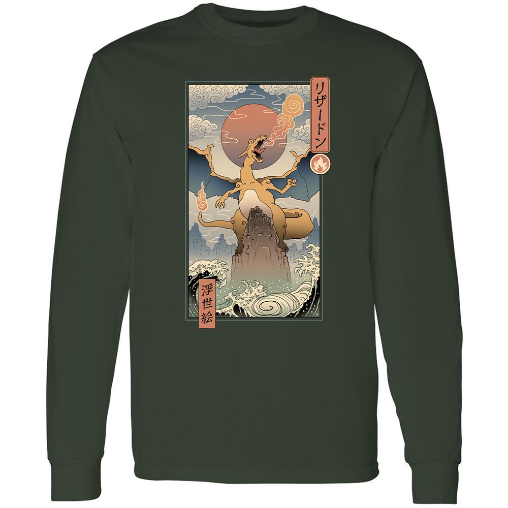 Long Sleeve T-Shirt - EPZ44JBK - Forest Green - 4