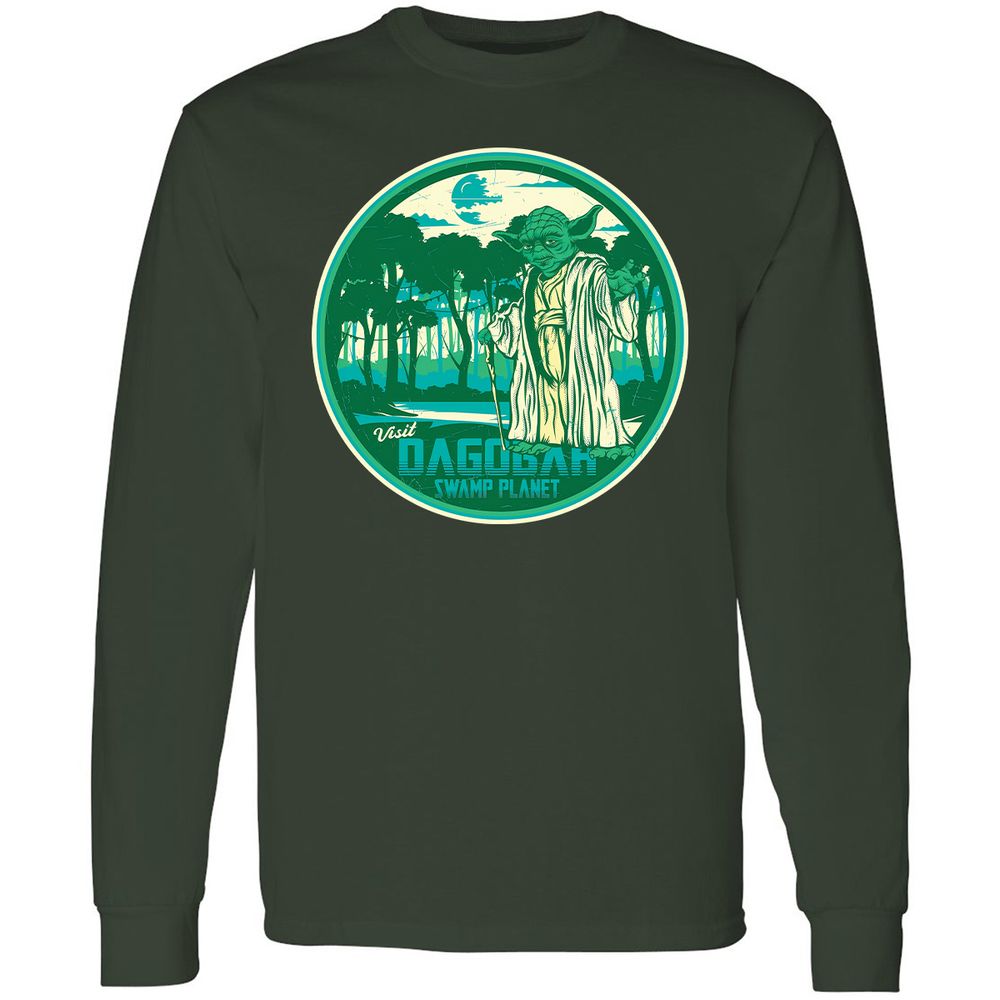 Long Sleeve T-Shirt - B4JVWPYA - Forest Green - 4