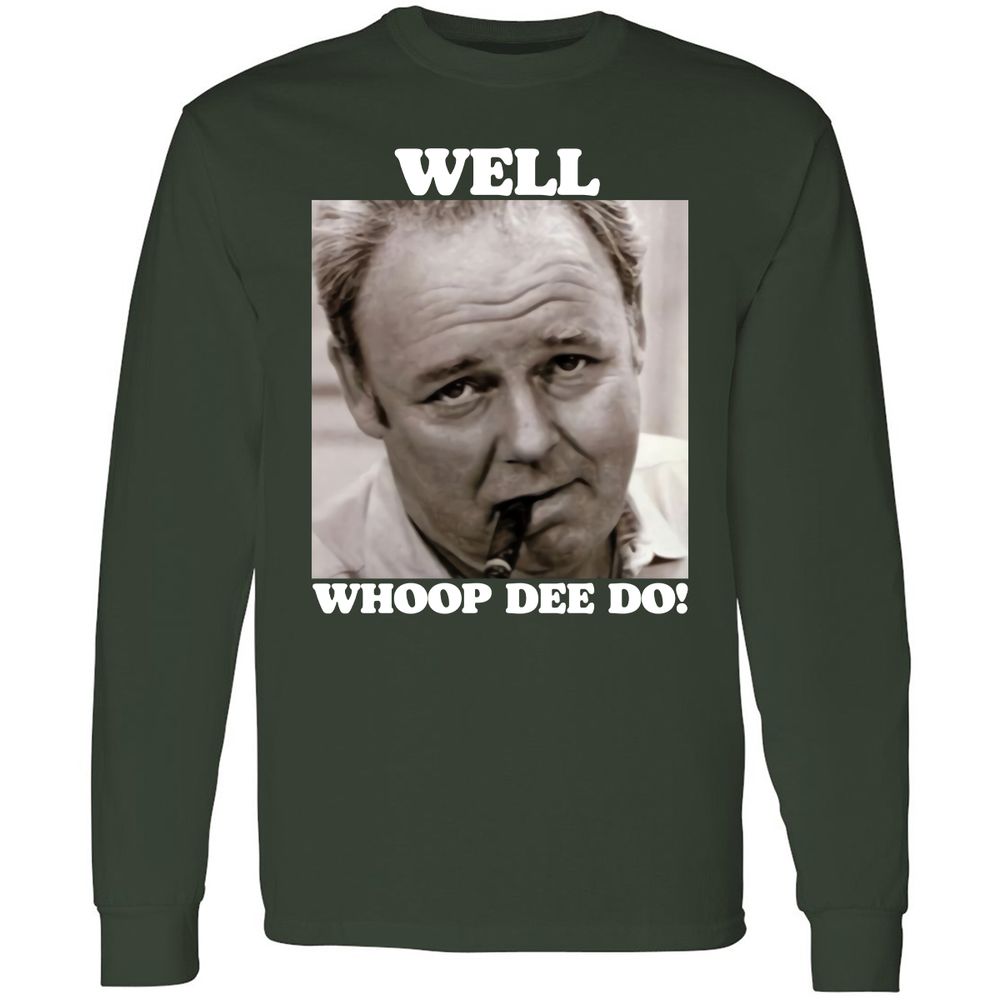 Funny 70s Tv Quote Whoop Dee Do - Forest Green - 4