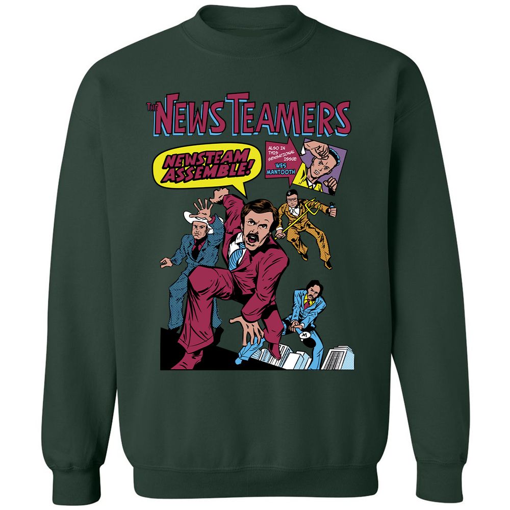 Classic Unisex Sweatshirt - ZEBCGXUL - Forest Green - 4