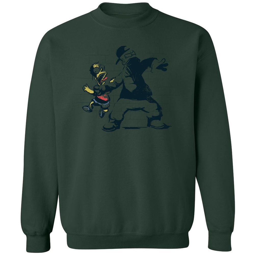 Classic Unisex Sweatshirt - LKM9M1TC - Forest Green - 4