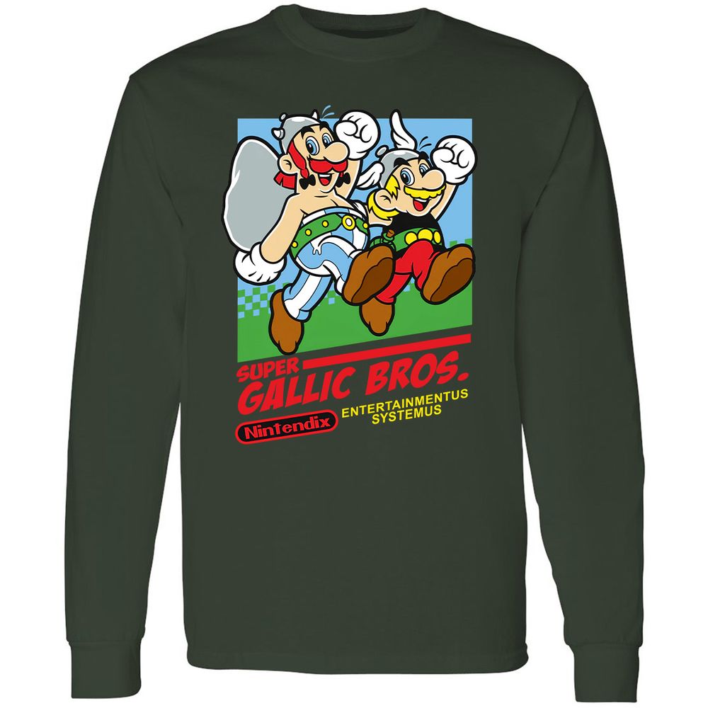 Long Sleeve T-Shirt - 6HBBQX5B - Forest Green - 4