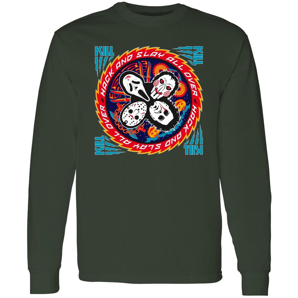 Long Sleeve T-Shirt - FV3K6WYZ - Forest Green - 4