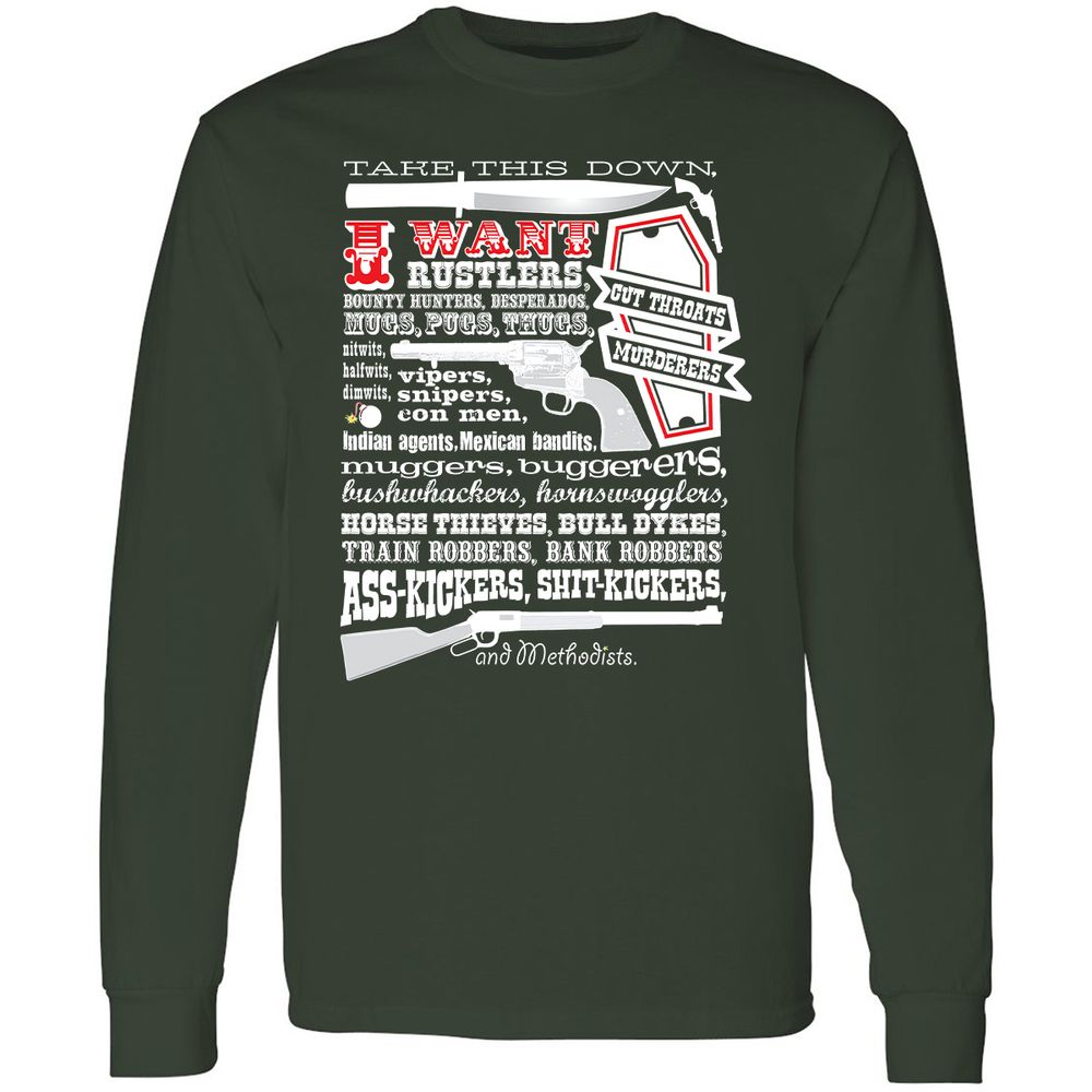 Long Sleeve T-Shirt - A19VDBN8 - Forest Green - 4