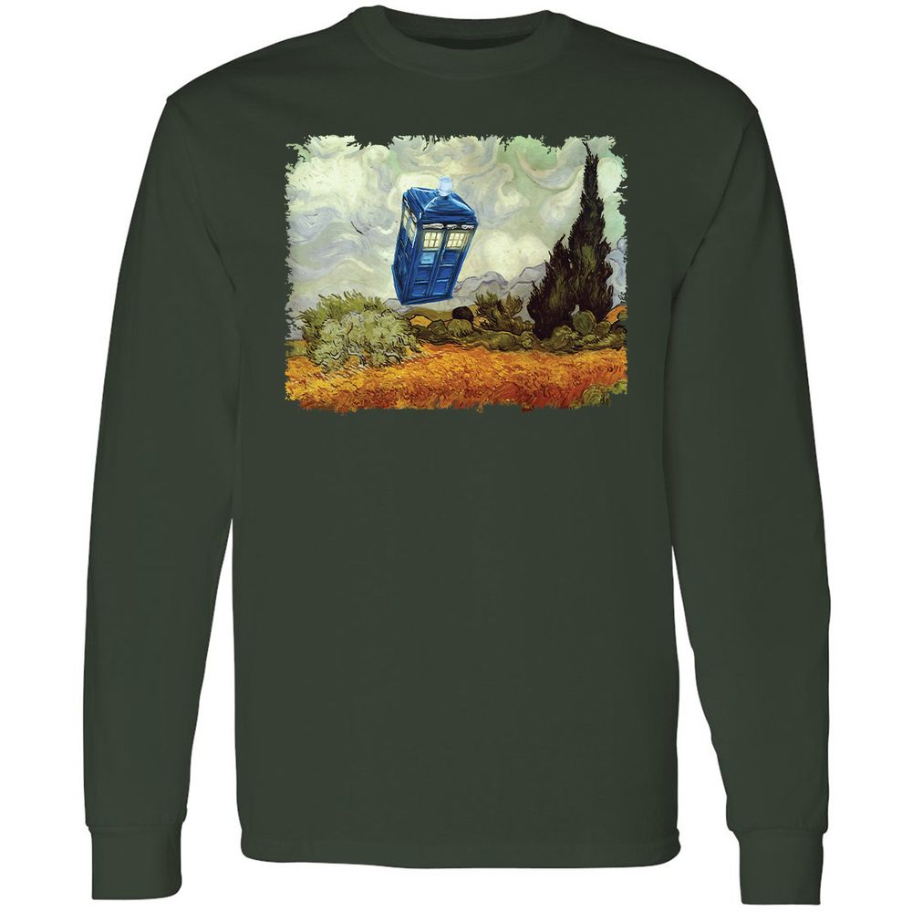 Long Sleeve T-Shirt - 7TY81HWU - Forest Green - 4