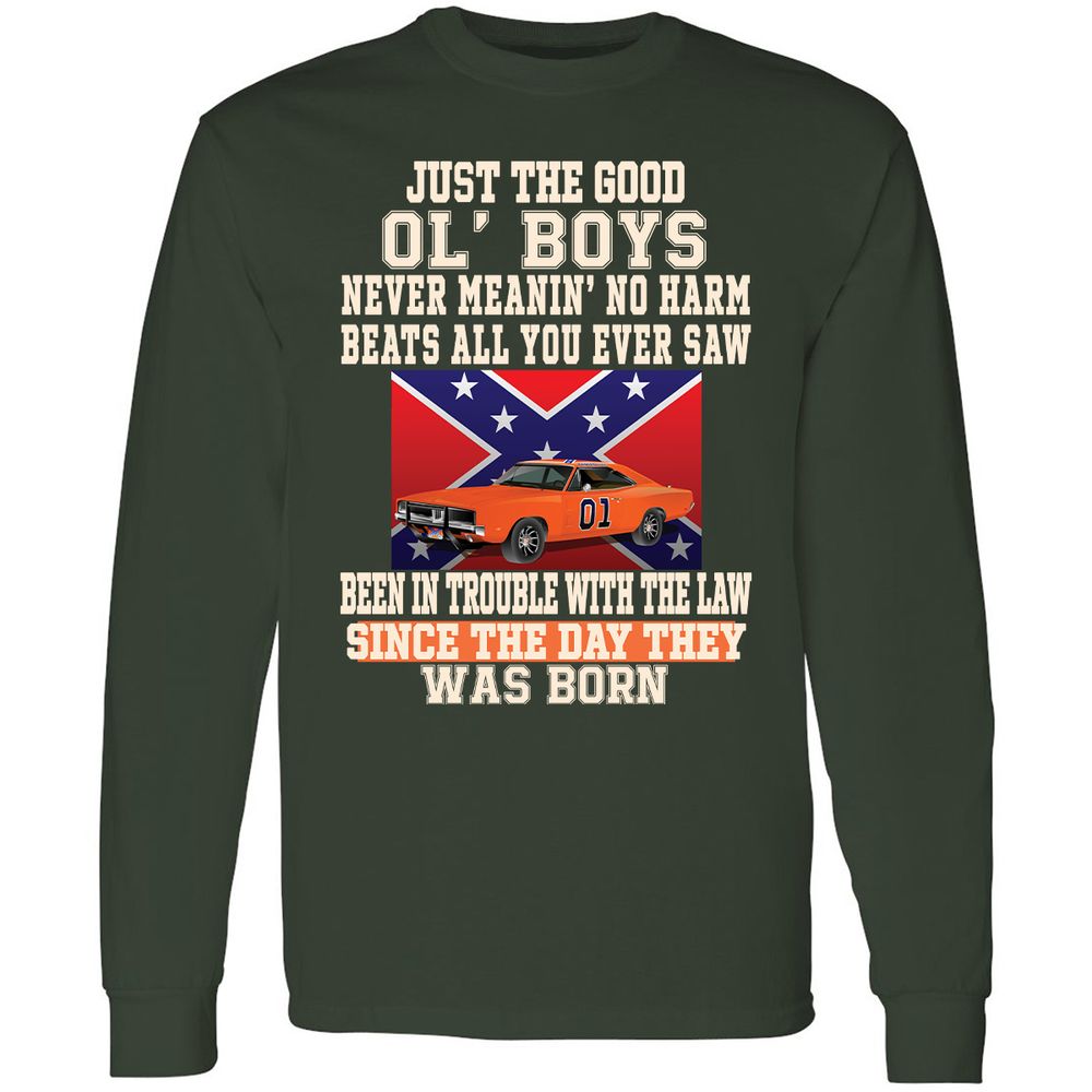 Long Sleeve T-Shirt - CTJQDAXR - Forest Green - 4