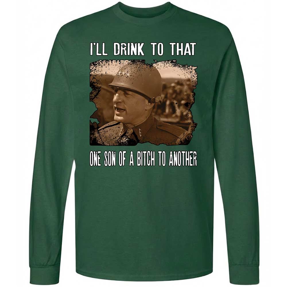 Long Sleeve T-Shirt - FKYQXN81 - Forest Green - 4