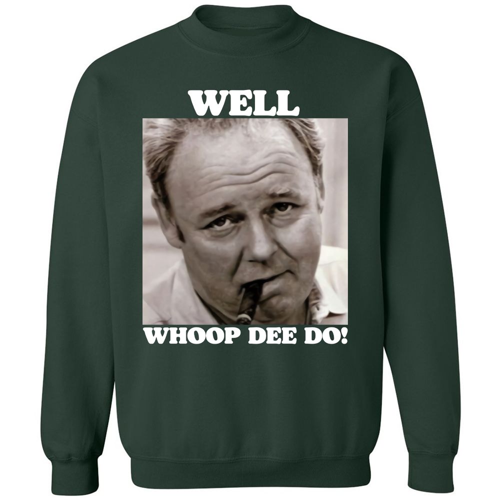 Funny 70s Tv Quote Whoop Dee Do - Forest Green - 4