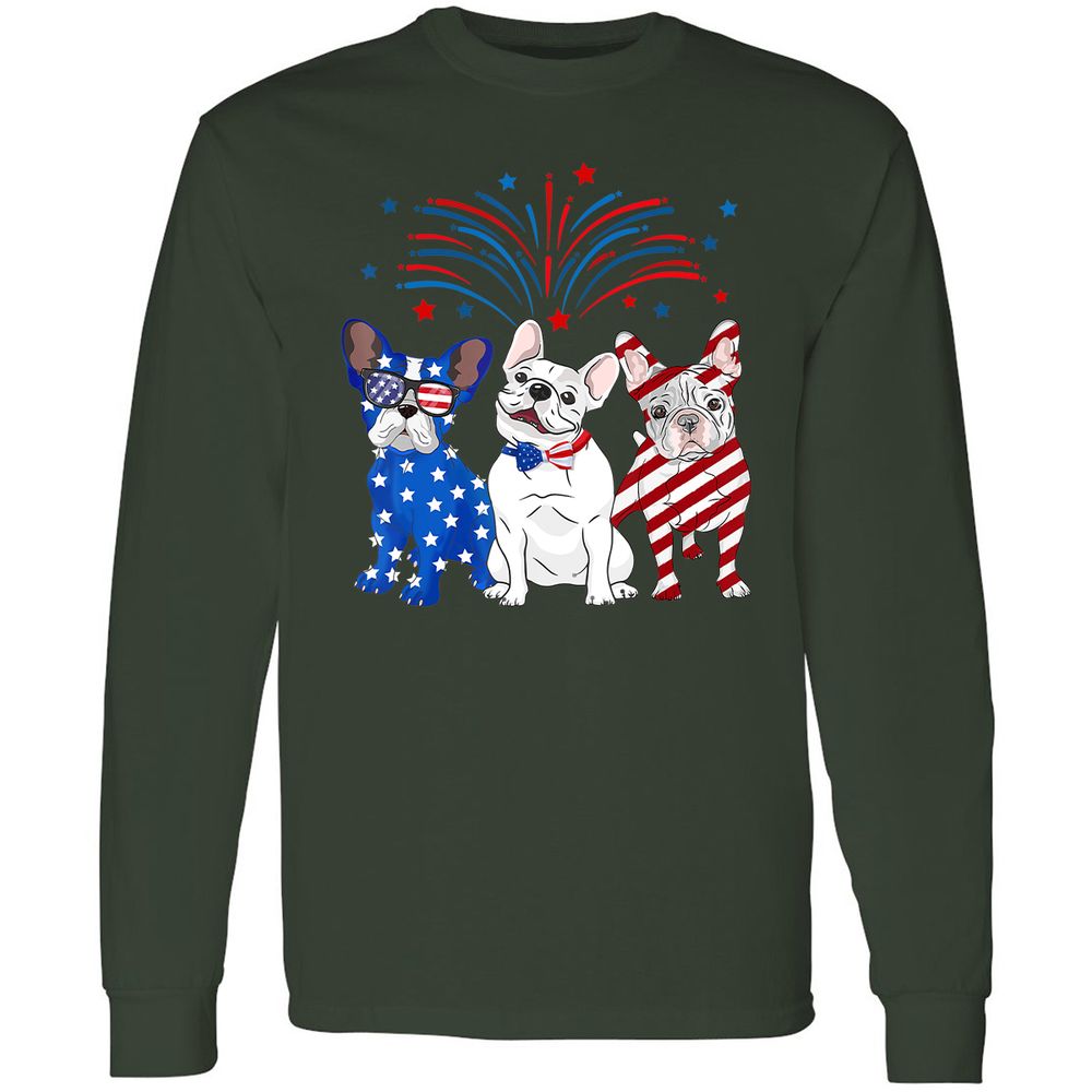Long Sleeve T-Shirt - E1NH9ZYW - Forest Green - 4