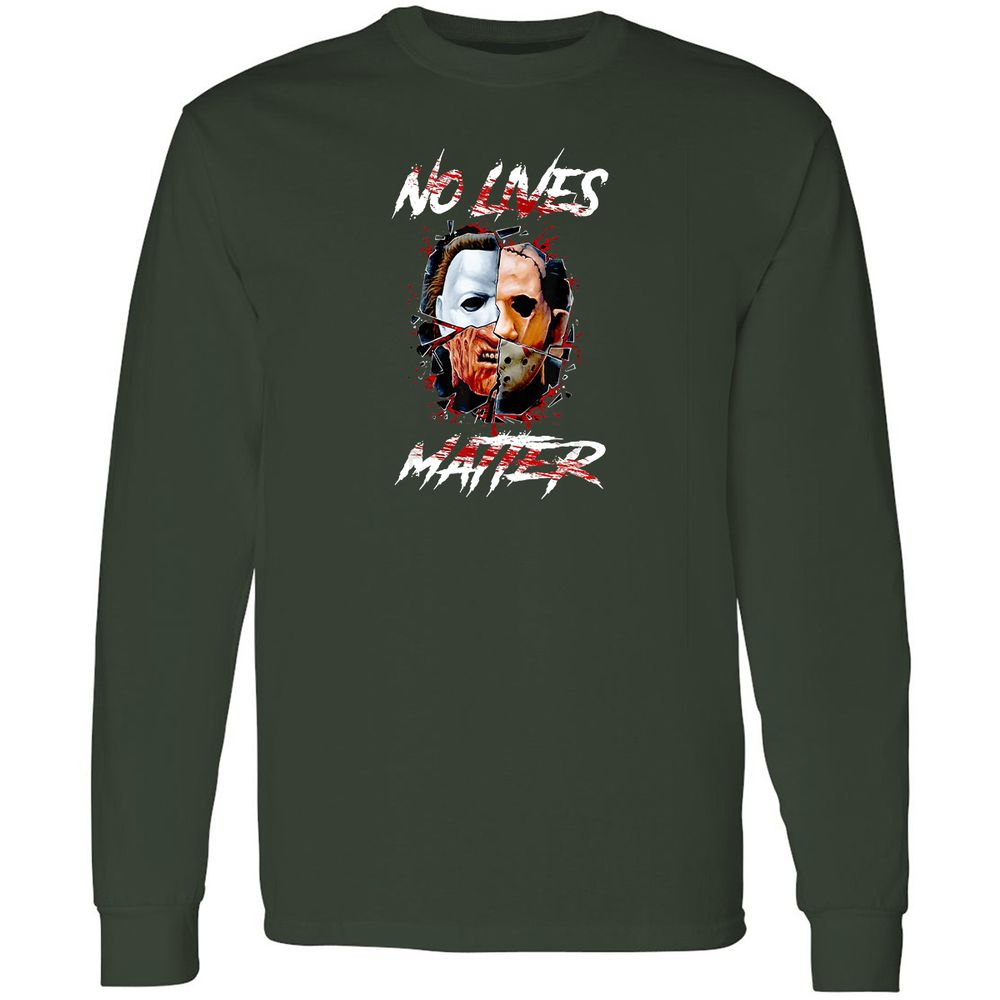 Long Sleeve T-Shirt - MD987JVH - Forest Green - 4