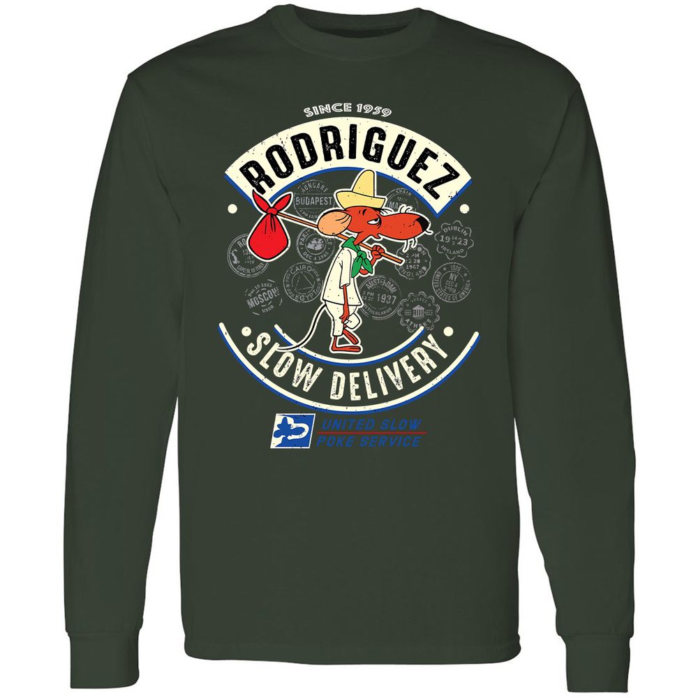 Long Sleeve T-Shirt - CSDZJ8GX - Forest Green - 4