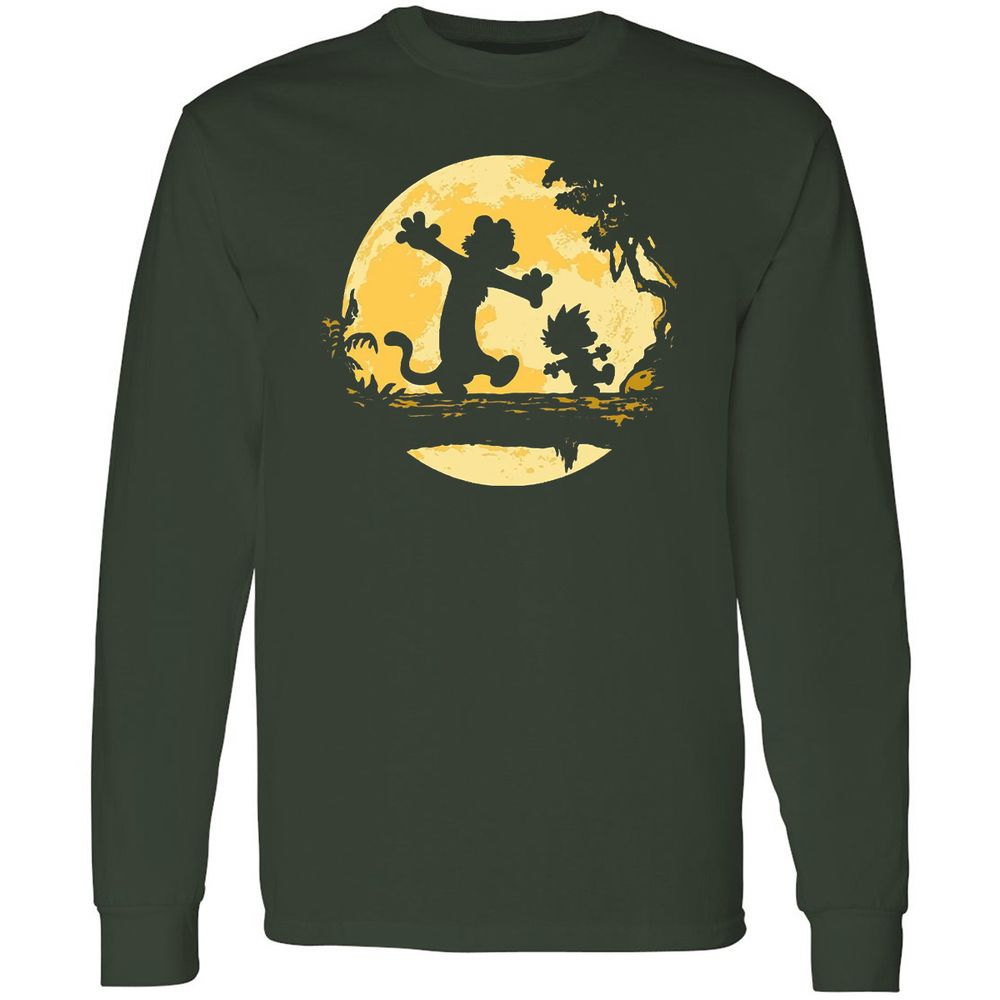 Long Sleeve T-Shirt - Z28PFUK9 - Forest Green - 4
