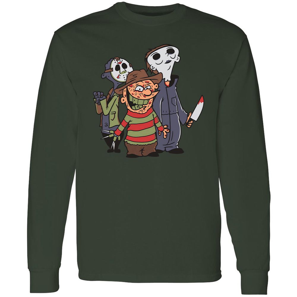 Long Sleeve T-Shirt - 97WXEHEV - Forest Green - 4