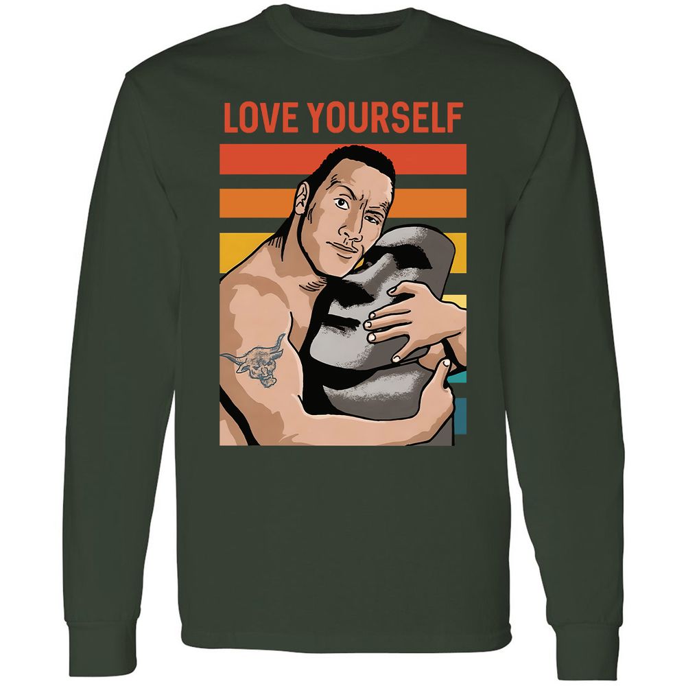 Long Sleeve T-Shirt - CS4YK7NJ - Forest Green - 4