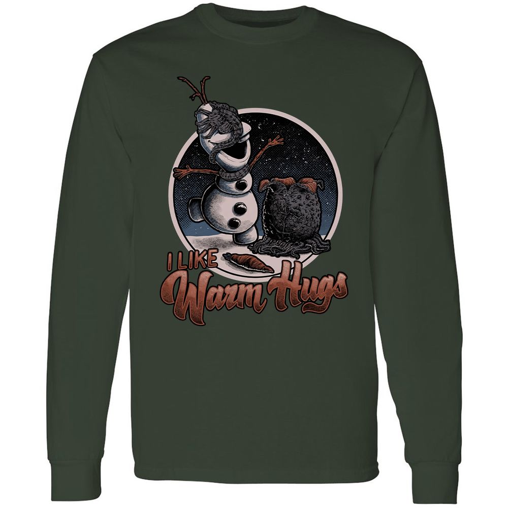 Long Sleeve T-Shirt - ACHB2J85 - Forest Green - 4