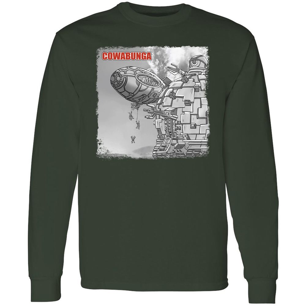 Long Sleeve T-Shirt - Q3CP6Y9S - Forest Green - 4