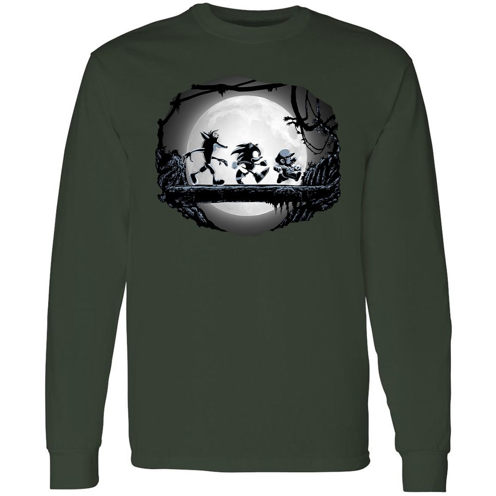 Long Sleeve T-Shirt - VYC94Z8R - Forest Green - 4