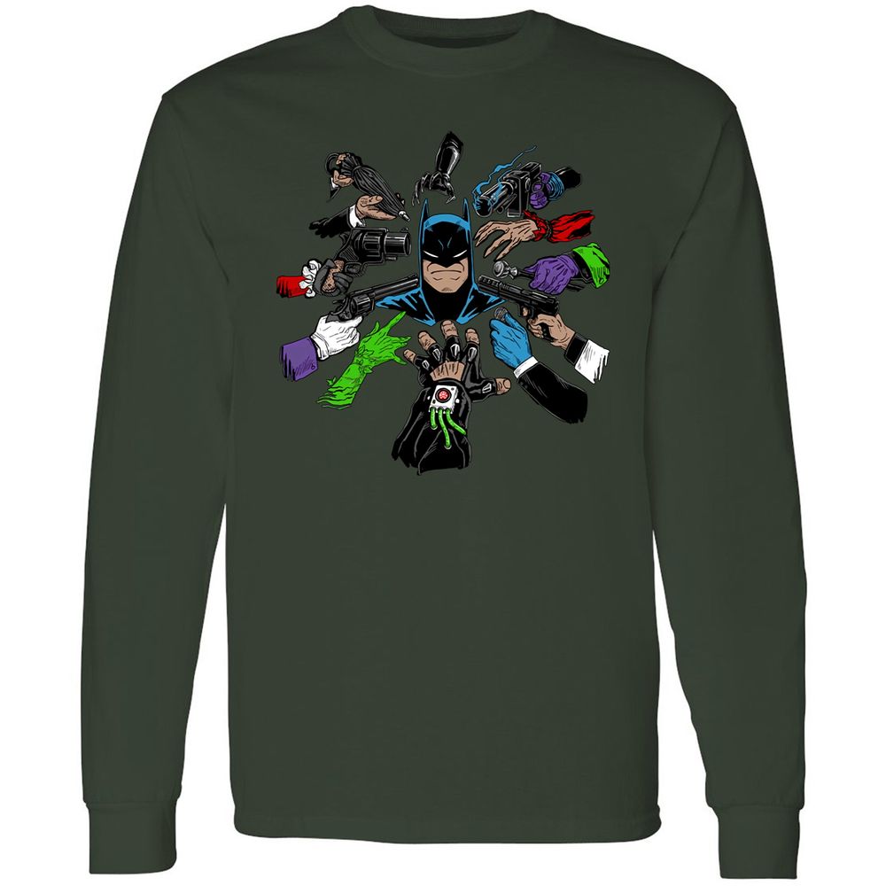 Long Sleeve T-Shirt - HQED41RW - Forest Green - 4