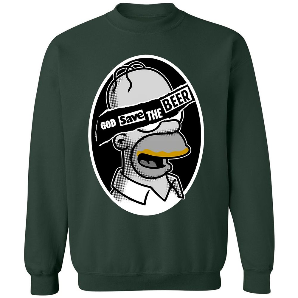 Classic Unisex Sweatshirt - G3NFZDVJ - Forest Green - 4