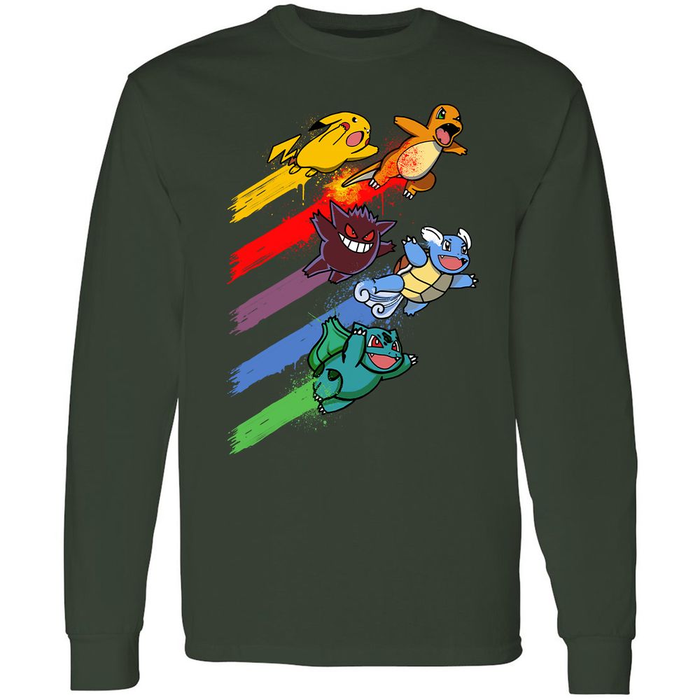 Long Sleeve T-Shirt - KMN5JGQ4 - Forest Green - 4