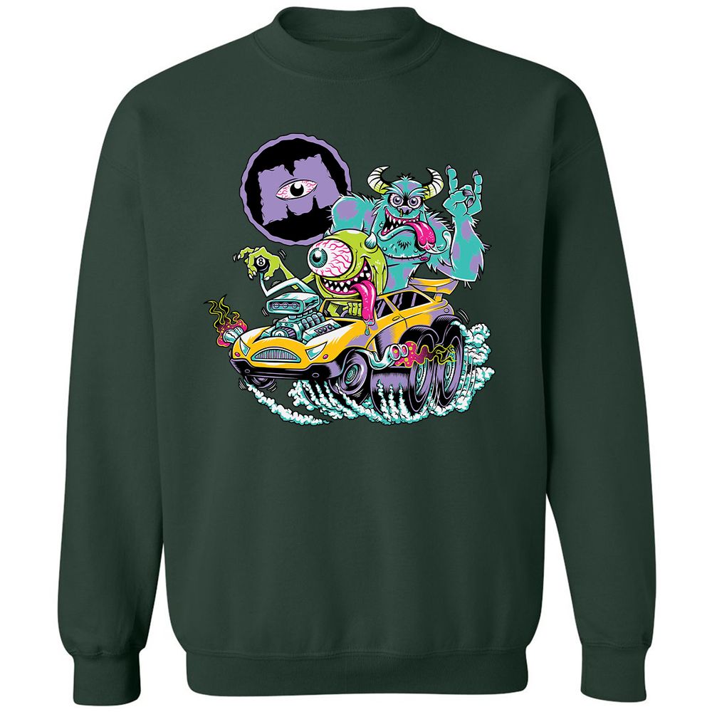Classic Unisex Sweatshirt - BQAZGYV9 - Forest Green - 4