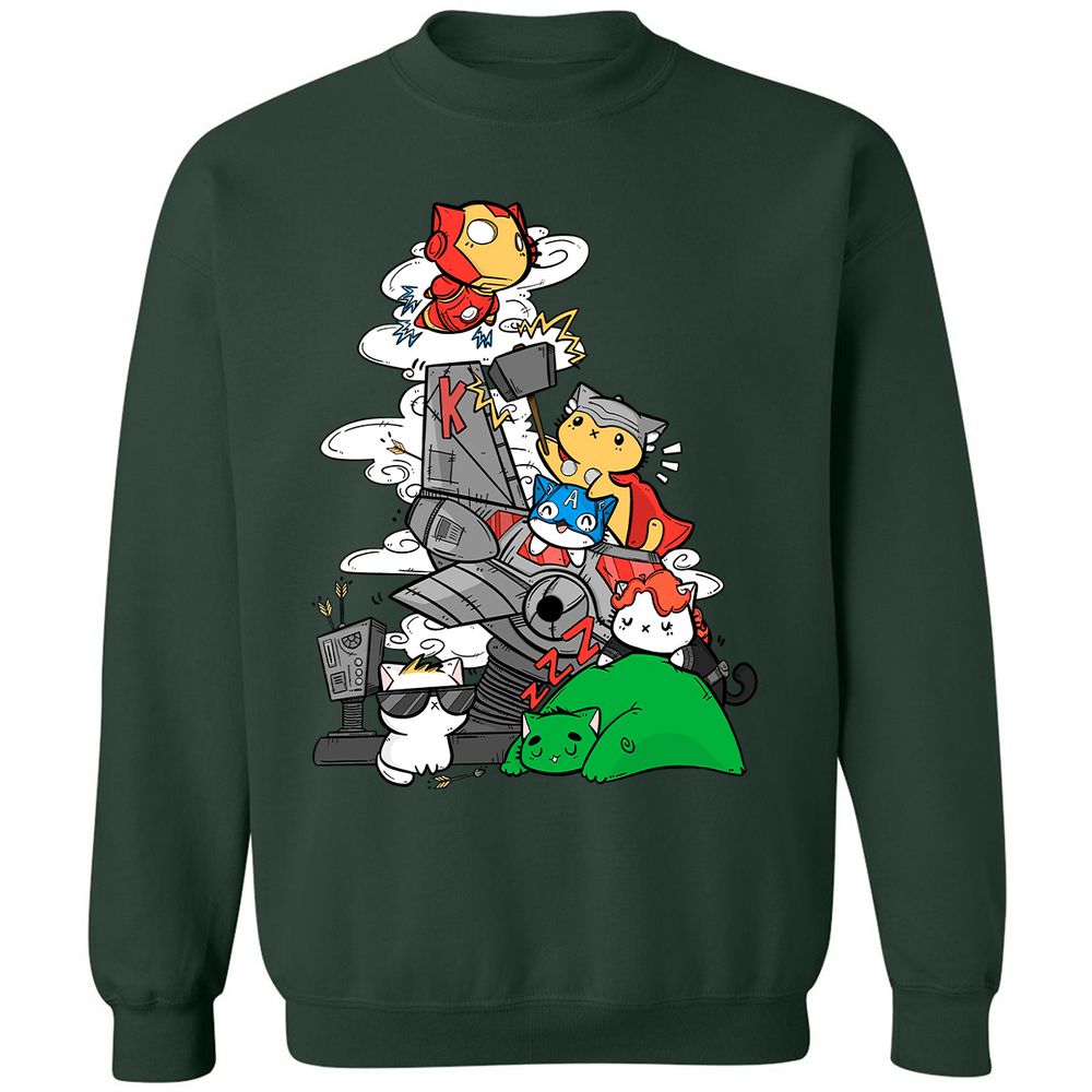 Classic Unisex Sweatshirt - 3JYE1H9U - Forest Green - 4