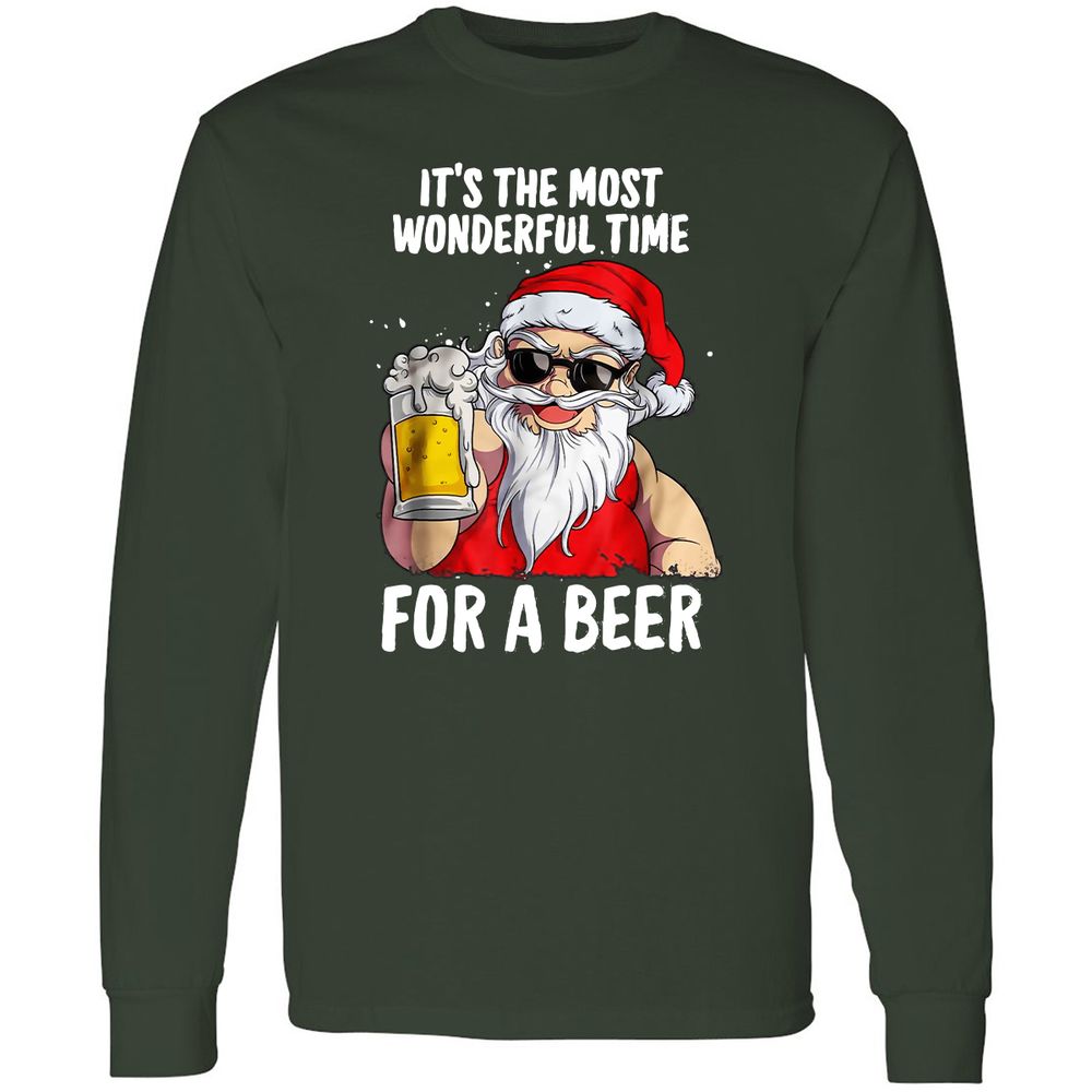 Long Sleeve T-Shirt - 7E317G4N - Forest Green - 4