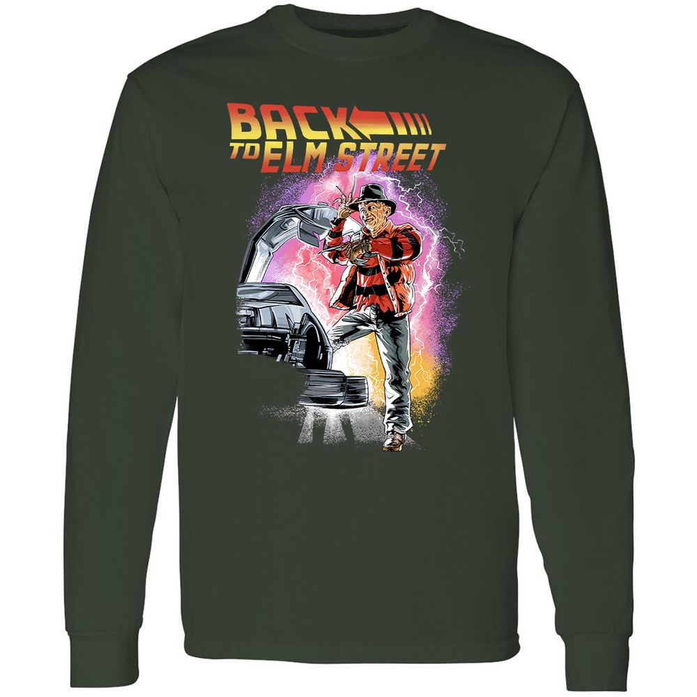 Long Sleeve T-Shirt - T7QL9NPA - Forest Green - 4