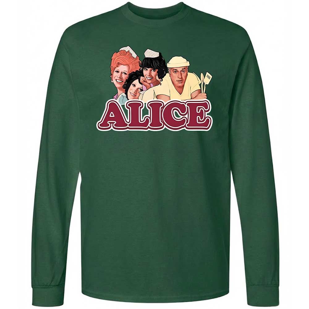 Long Sleeve T-Shirt - 7D5FVNQW - Forest Green - 4