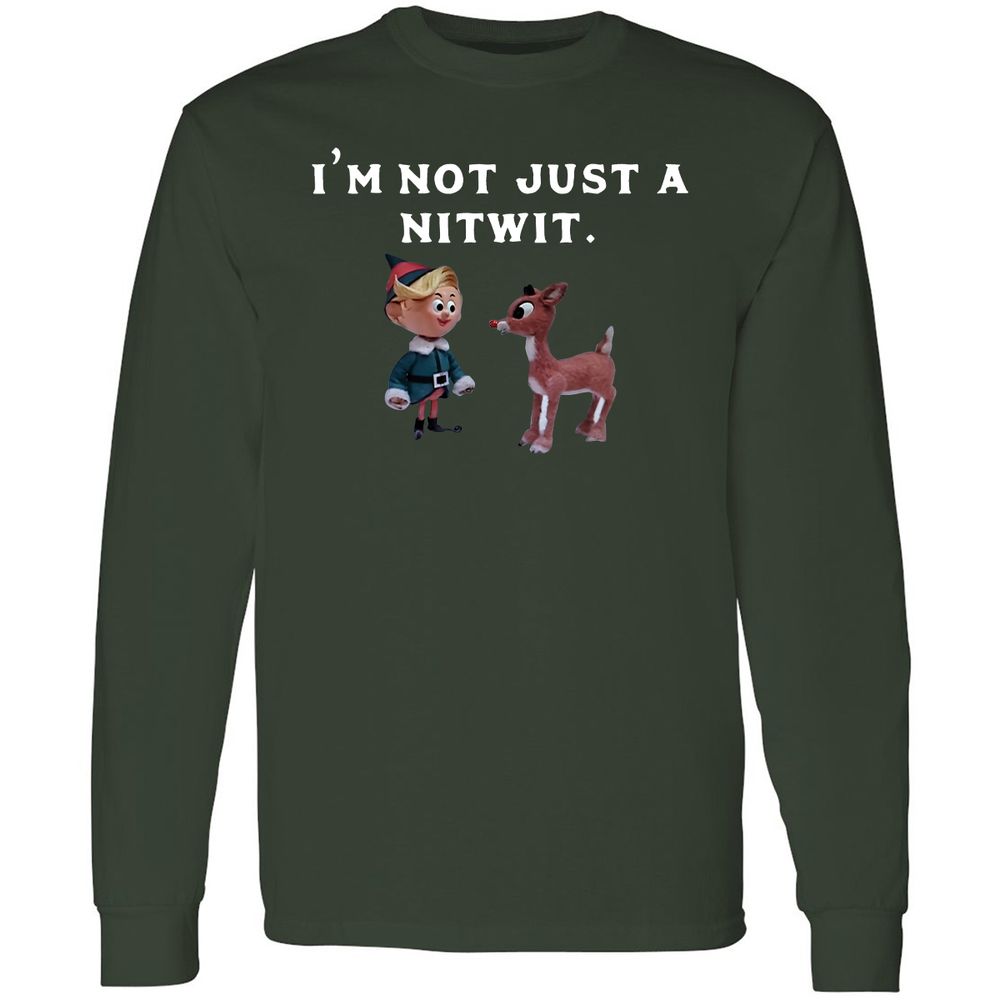 Long Sleeve T-Shirt - C7Q1RBLQ - Forest Green - 4
