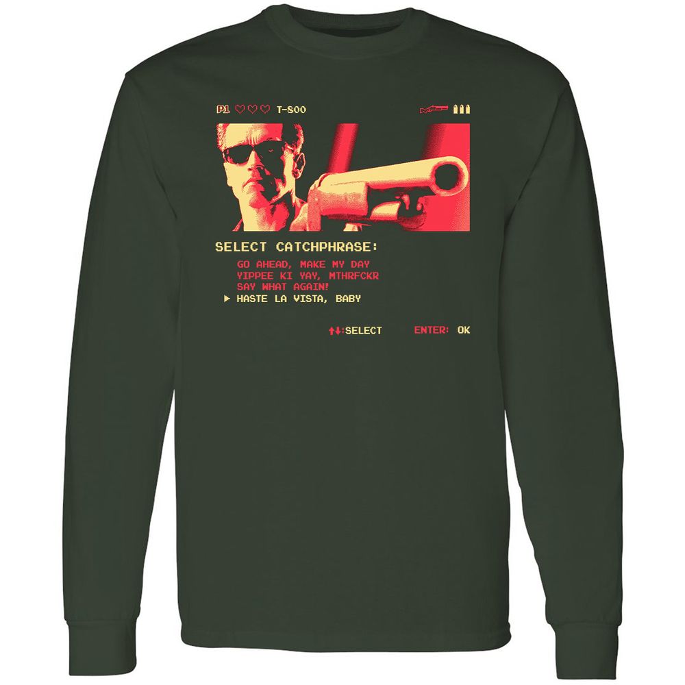 Long Sleeve T-Shirt - US1QCHNA - Forest Green - 4
