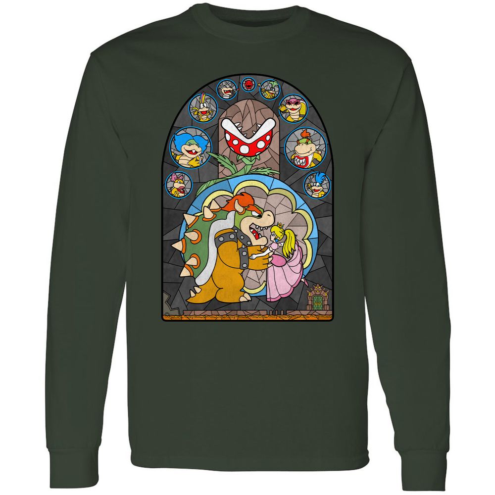 Long Sleeve T-Shirt - JJ9KBT37 - Forest Green - 4