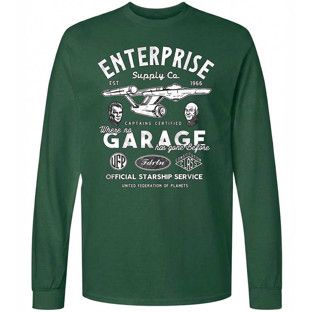 Long Sleeve T-Shirt - C3X9D9WE - Forest Green - 4