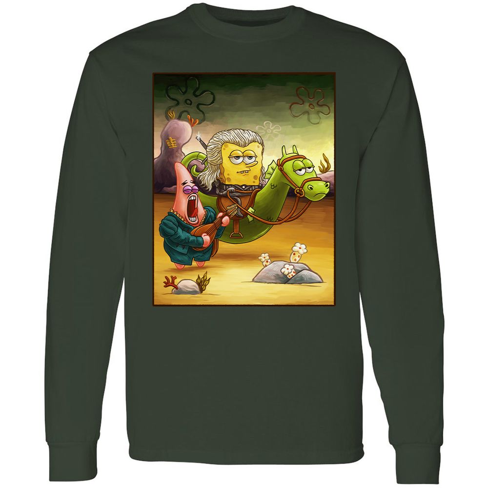 Long Sleeve T-Shirt - UZFZV3RH - Forest Green - 4