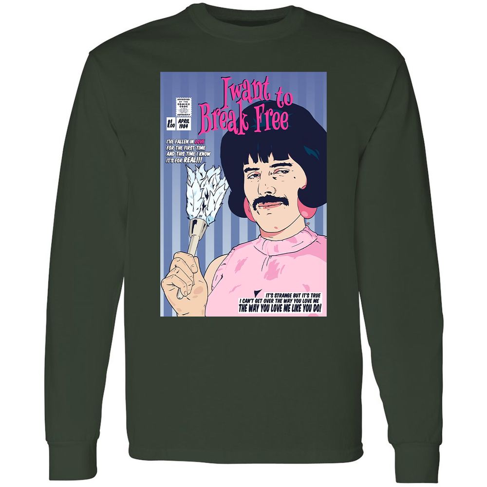 Long Sleeve T-Shirt - W4QMWAU3 - Forest Green - 4