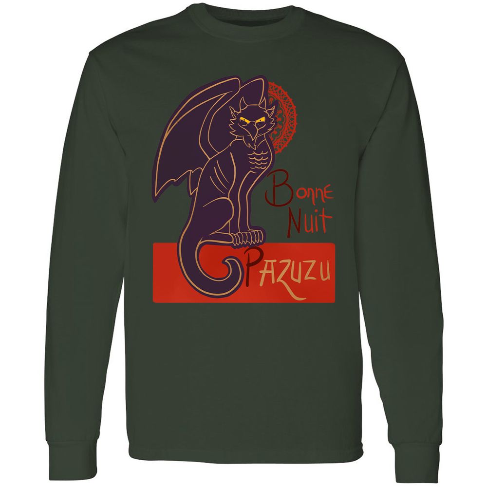 Long Sleeve T-Shirt - ZBBQSZXZ - Forest Green - 4